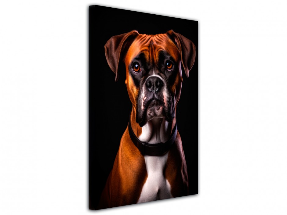 Tableau toile imprimée boxer