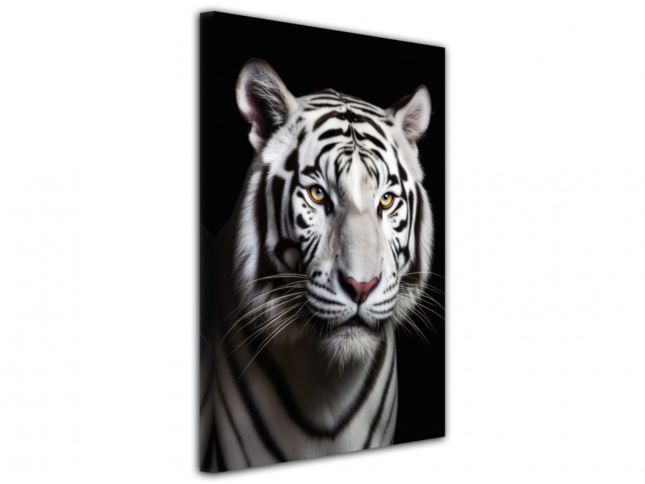 Tableau toile imprimée Tigre blanc impérial