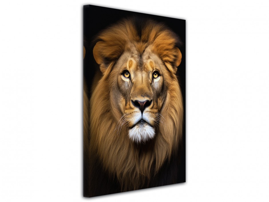 Tableau toile imprimée Lion souverain