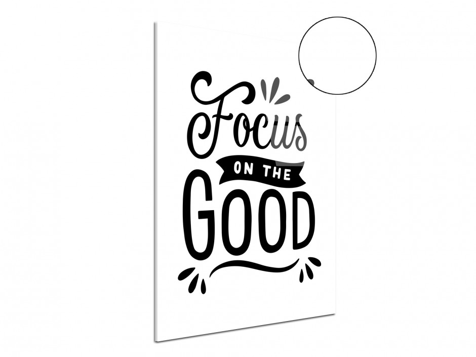 Tableau plexiglas Focus sur le Positif