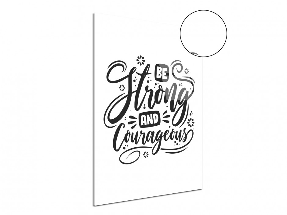 Tableau plexiglas Force et Courage