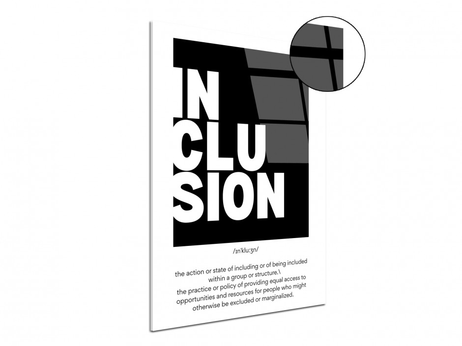 Tableau plexiglas Inclusion