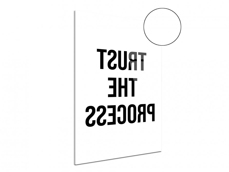 Tableau plexiglas Fais confiance au processus