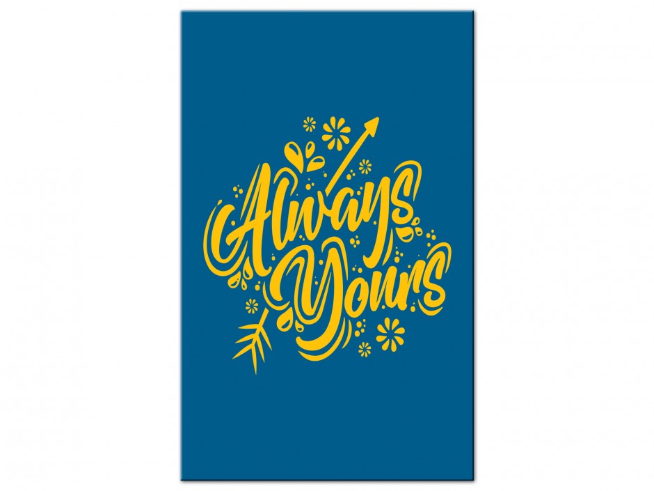 Tableau Aluminium Toujours à Toi