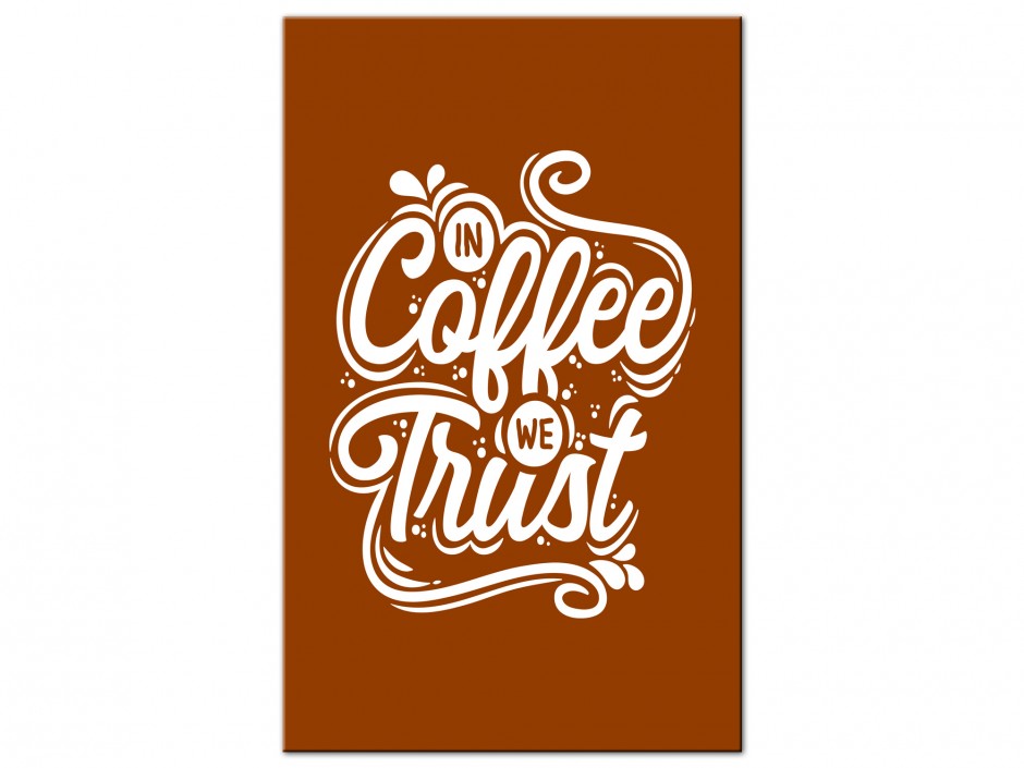 Tableau Aluminium Coffee Lover