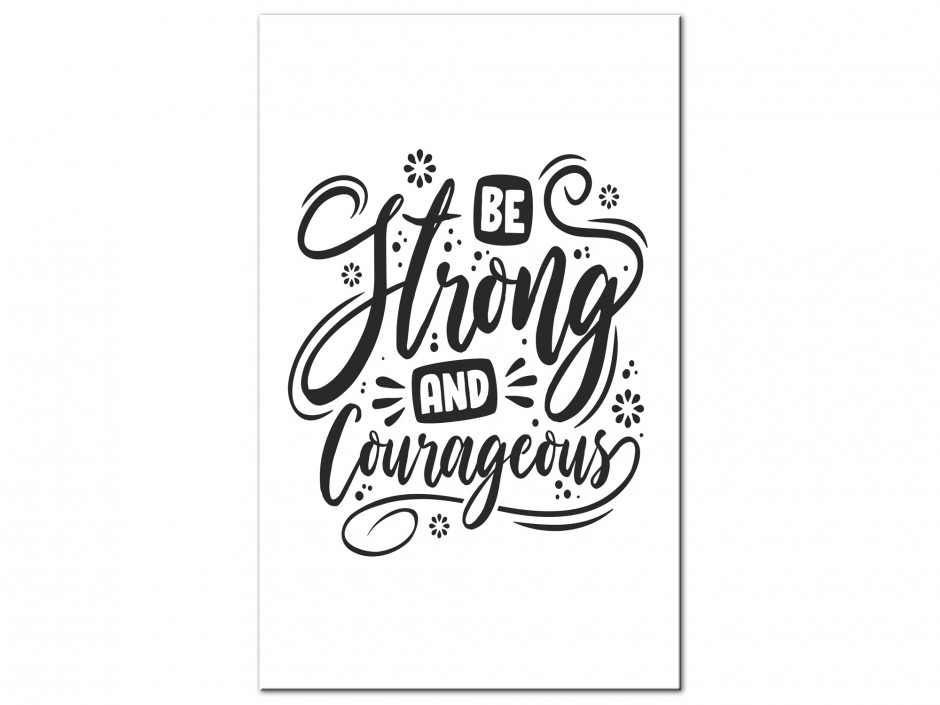 Tableau Aluminium Force et Courage