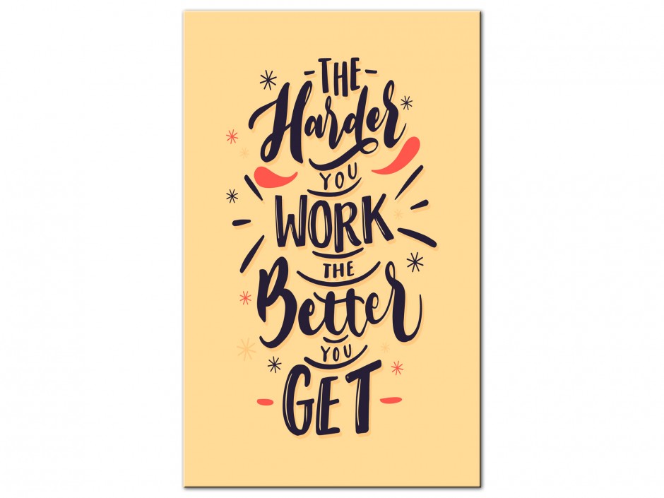 Tableau Aluminium Travail et Réussite