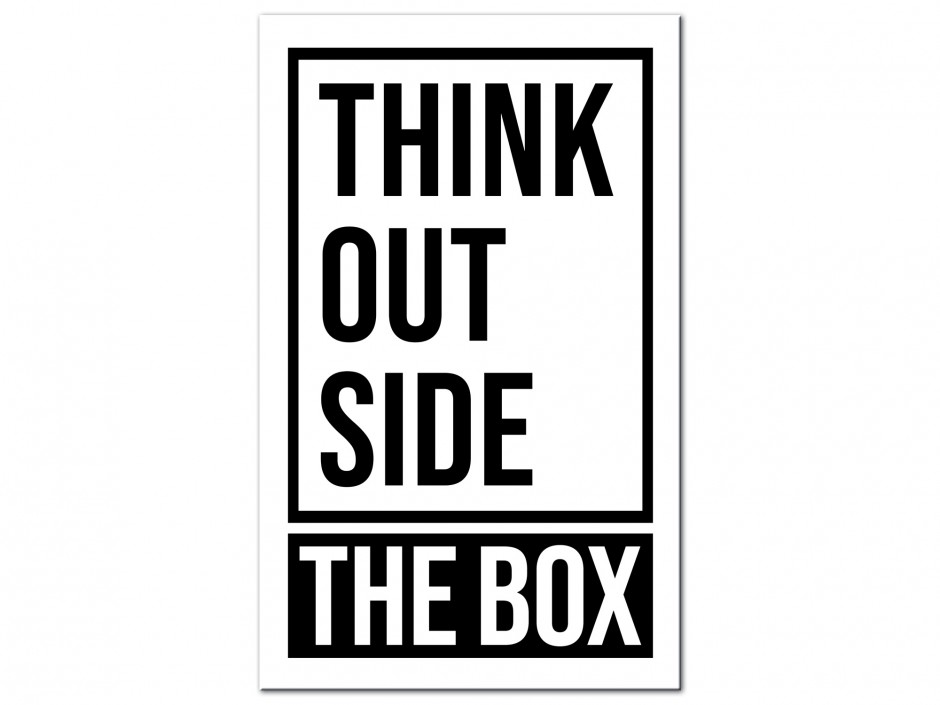 Tableau Aluminium Pense différemment