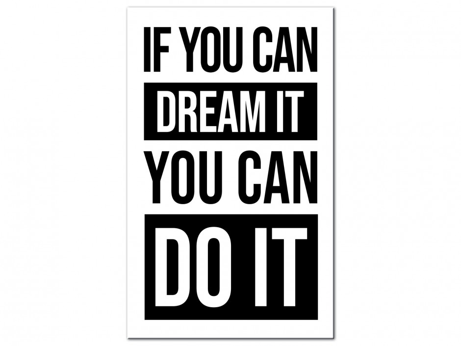 Tableau Aluminium Rêve et Réalise