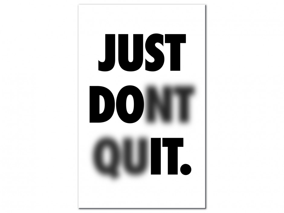 Tableau Aluminium N’abandonne pas