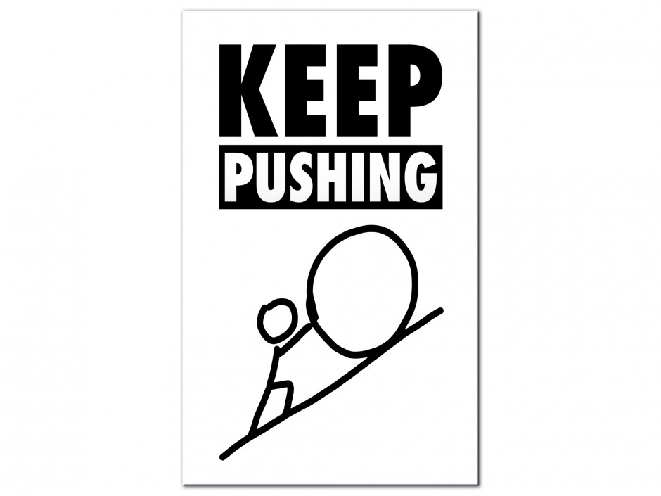 Tableau Aluminium Continue d’avancer