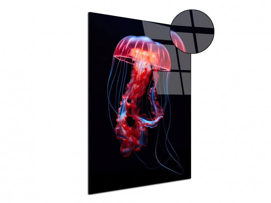 Tableau Plexiglas Méduse Lumineuse