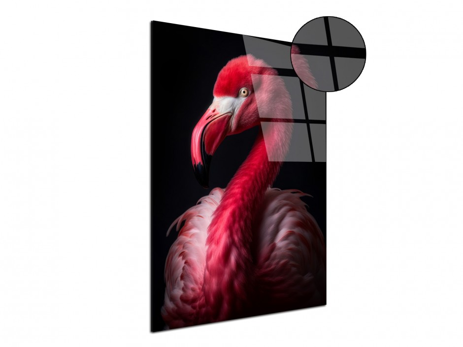 Tableau Plexiglas flamant rose
