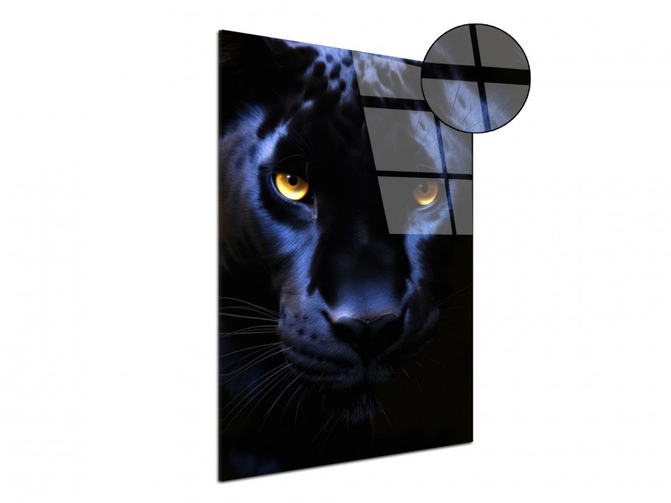 Tableau Plexiglas Panthère Noire