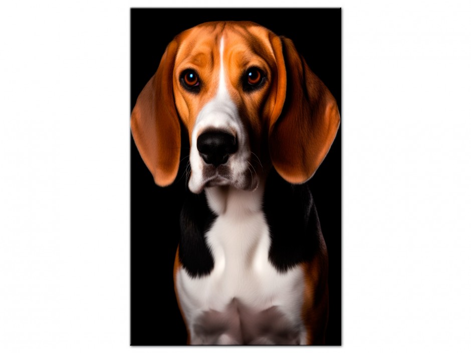 Tableau Aluminium Chien Beagle Pop Art