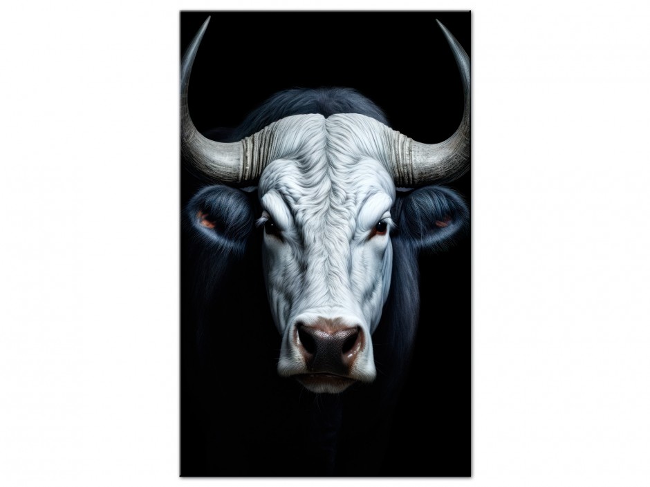 Tableau Aluminium taureau majestueux