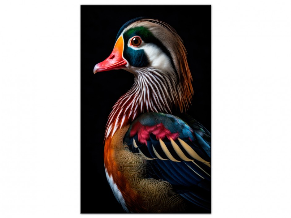 Tableau Aluminium canard mandarin