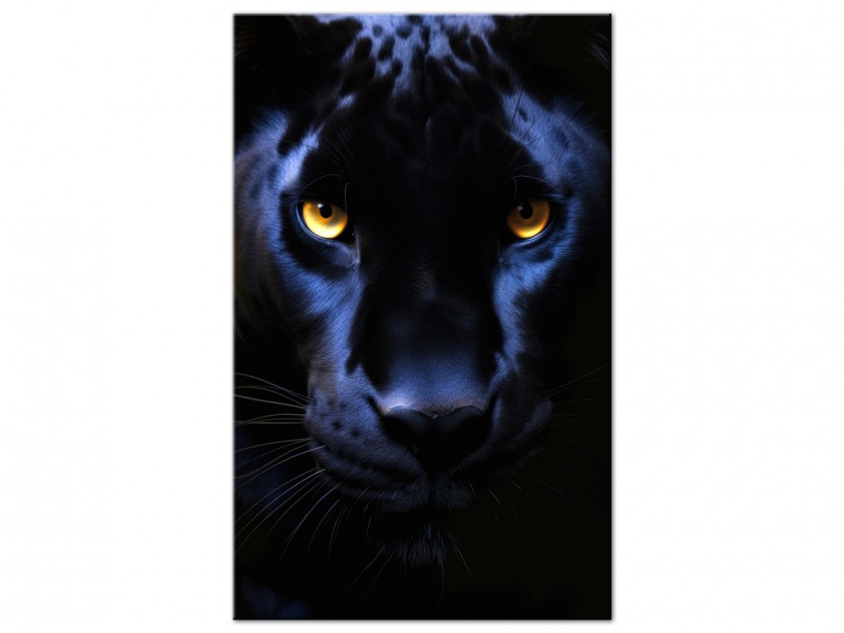 Tableau Aluminium Panthère Noire