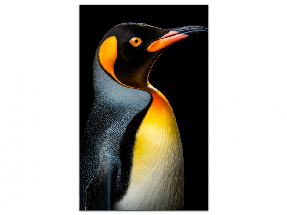 Tableau Aluminium Pingouin majestueux
