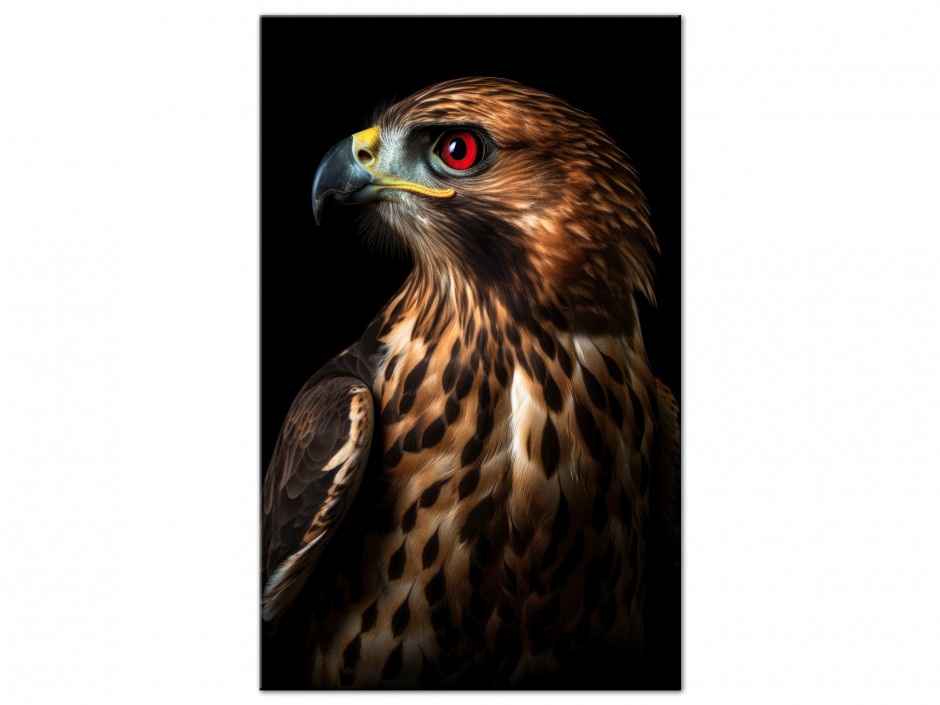 Tableau Aluminium Faucon des cimes