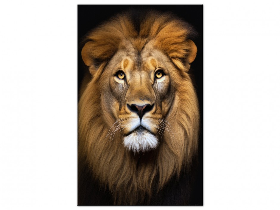 Tableau Aluminium Lion souverain