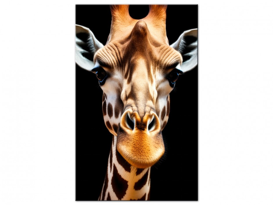 Tableau Aluminium Girafe élégante