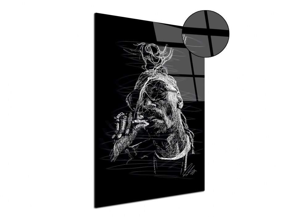 Tableau Plexiglas Légende du rap