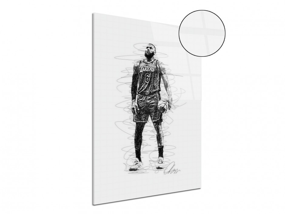 Tableau Plexiglas Champion des Lakers