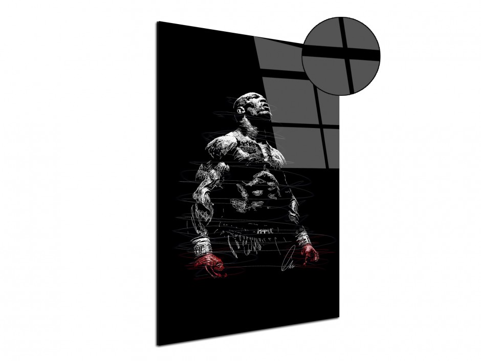 Tableau Plexiglas Boxeur légendaire