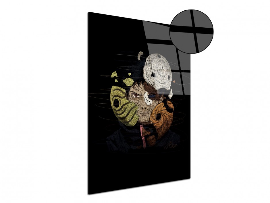 Tableau Plexiglas Masque du Guerrier