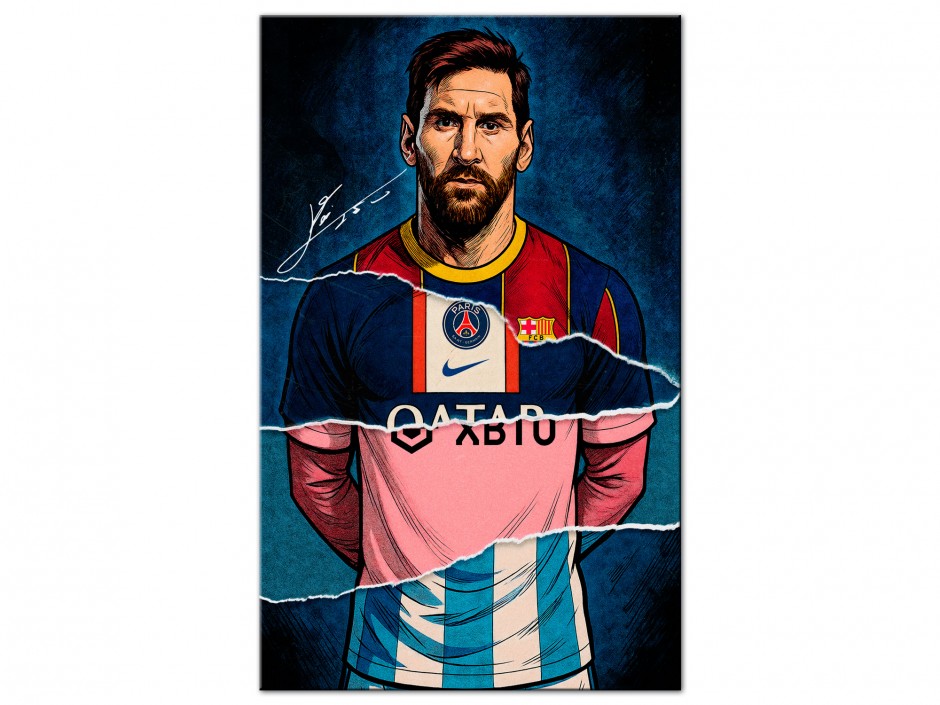 Tableau Aluminium Messi Légendaire