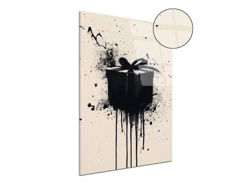 Tableau Plexiglas Cadeau Noir