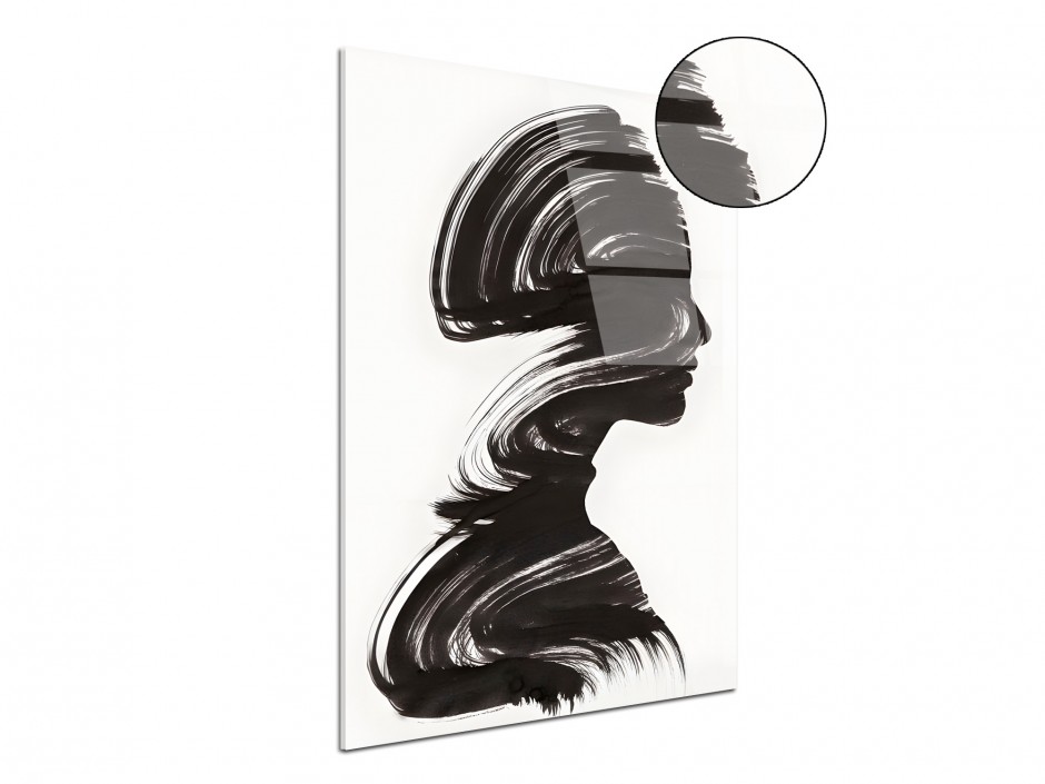 Tableau Plexiglas Profil Encre