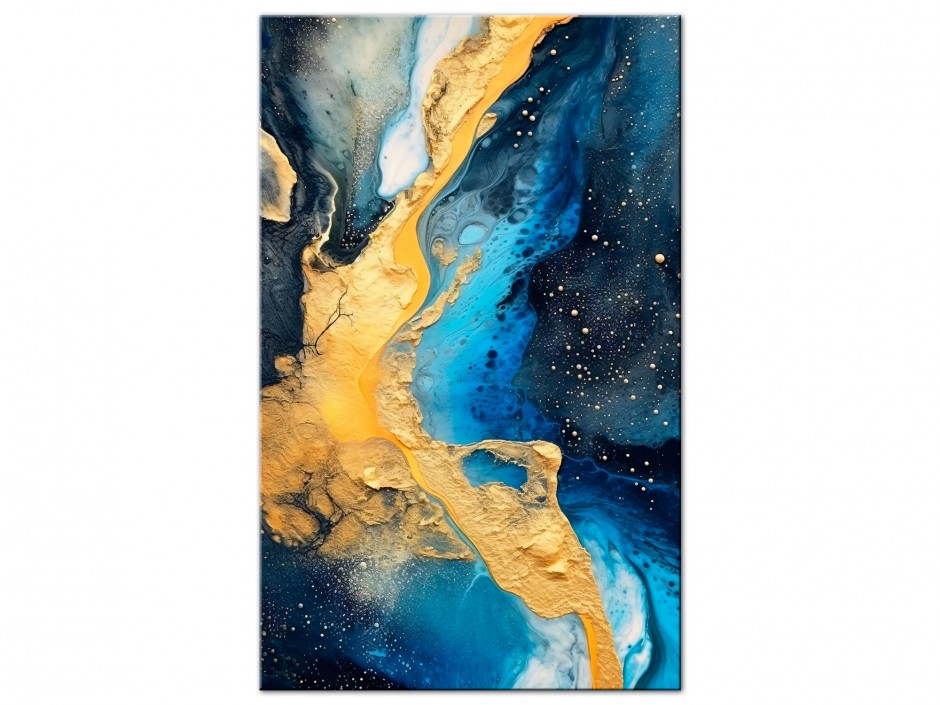 Tableau Aluminium Rivière d’Or et d’Azur
