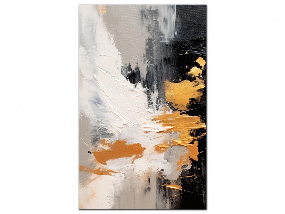 Tableau Aluminium Éclats Dorés