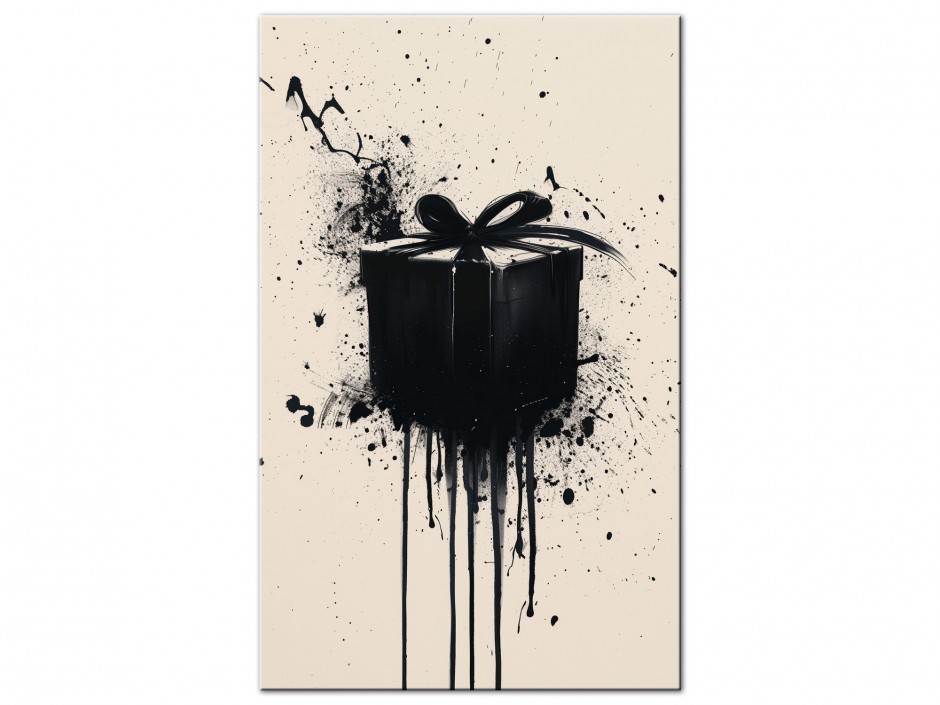 Tableau Aluminium Cadeau Noir