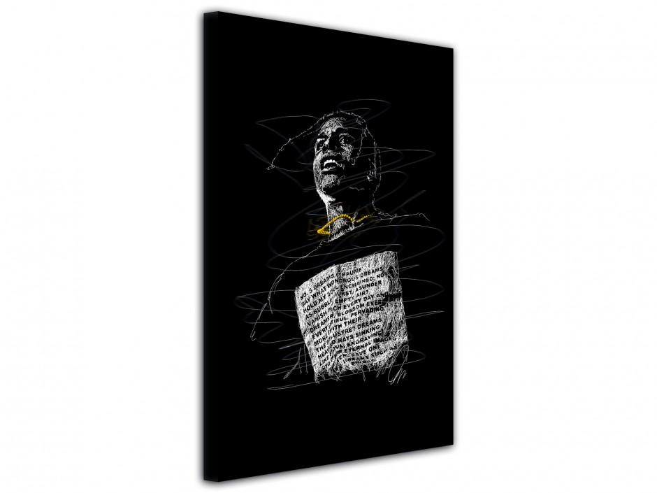 Tableau toile imprimée Icône du micro