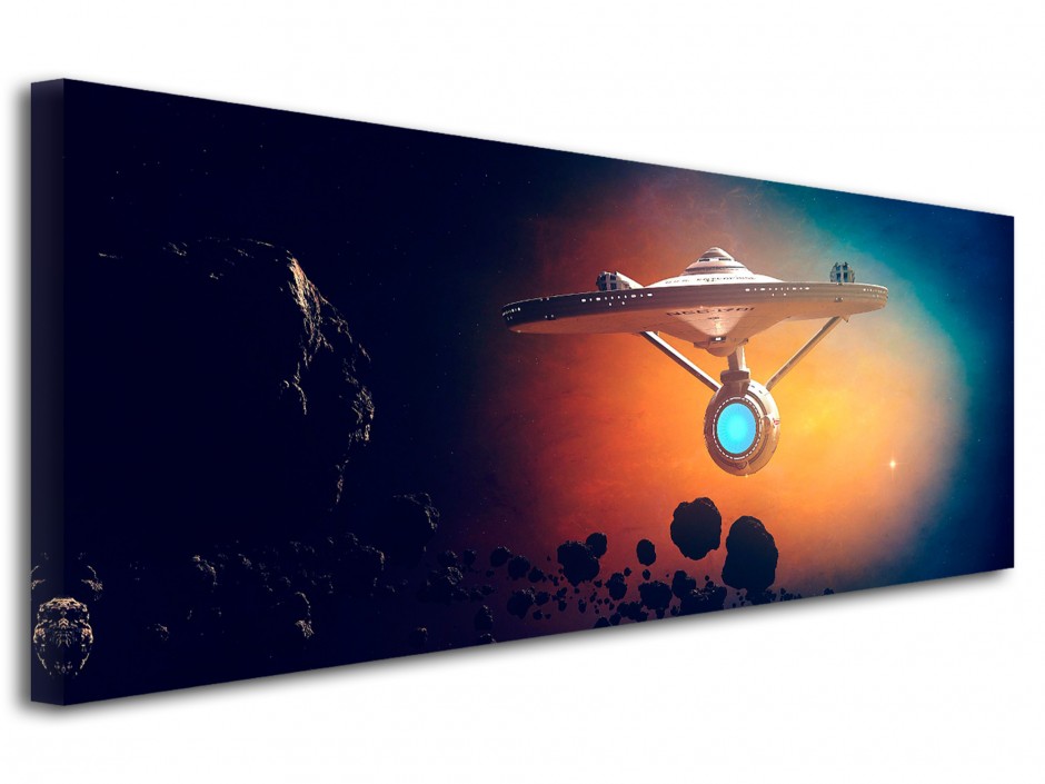 Tableau toile imprimée Vaisseau galactique