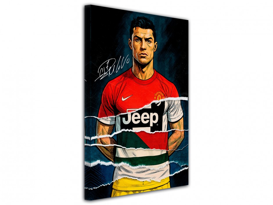 Tableau toile imprimée Ronaldo Iconique