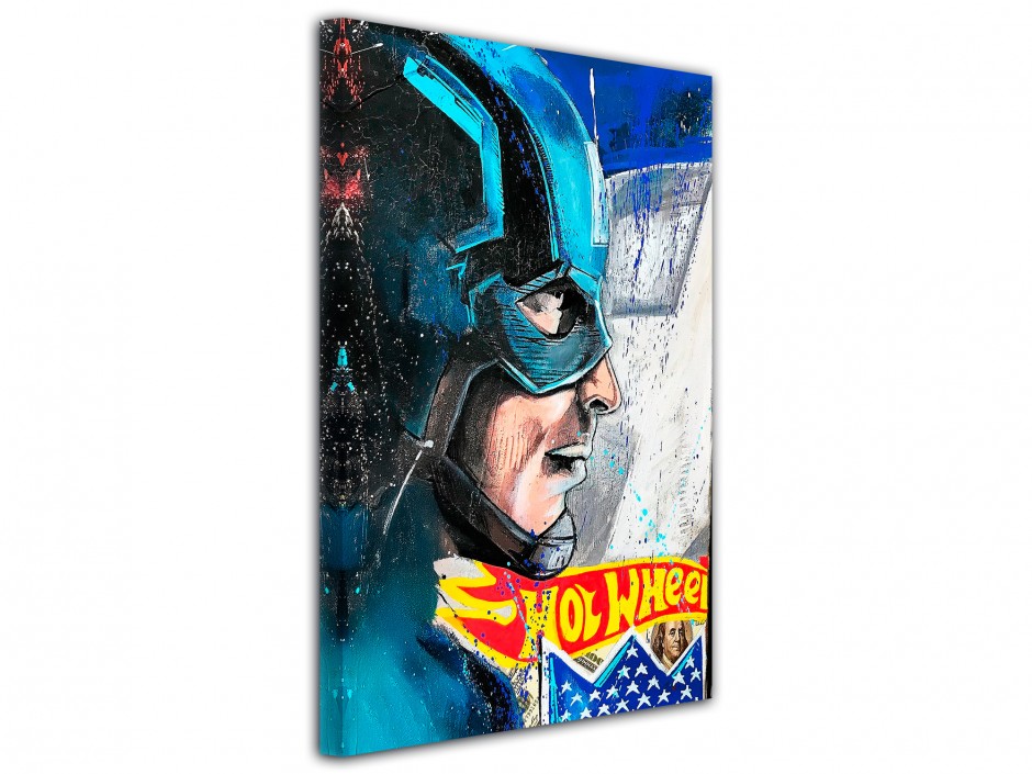 Tableau toile imprimée Captain America Pop Art