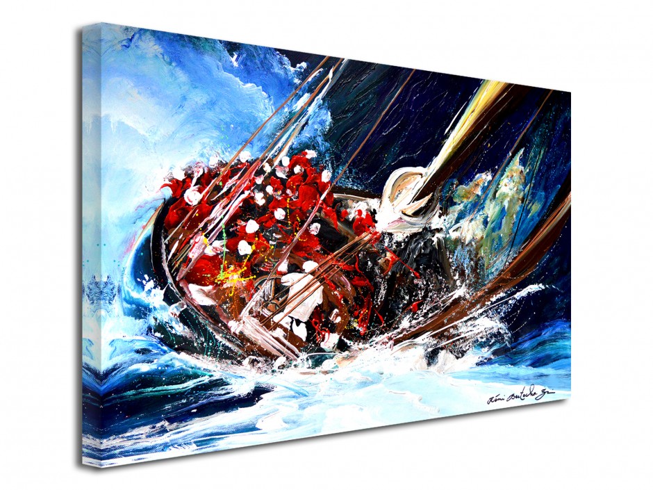 Tableau déco Peinture Reproduit sur toile Boat Race