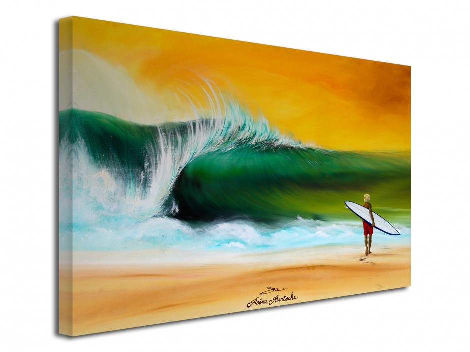 Tableau déco toile no leash Reproduction Peinture Rémi Bertoche