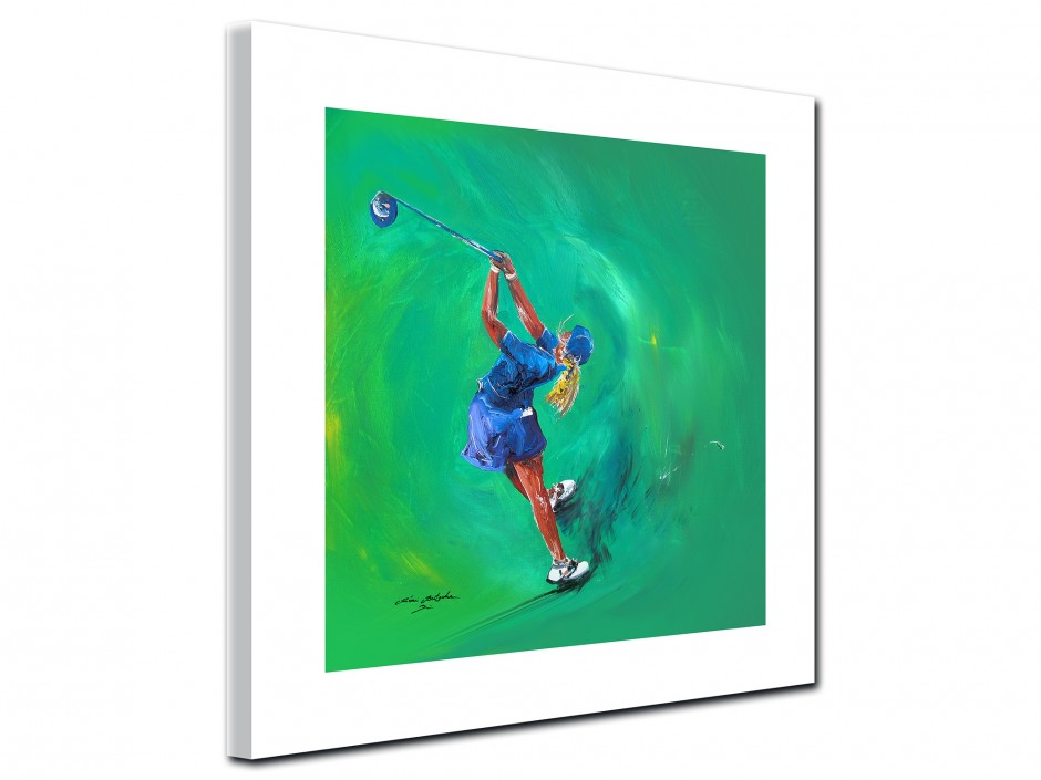 Tableau décoratif Golf Girl reproduction peinture Rémi Bertoche