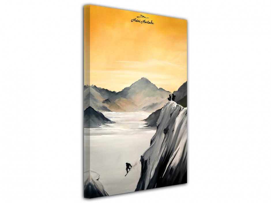 Tableau Snow Session reprodcution peinture sur toile imprimée