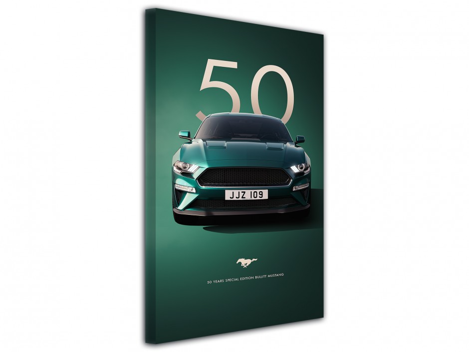 Tableau toile imprimée Mustang Bullitt 50th Edition