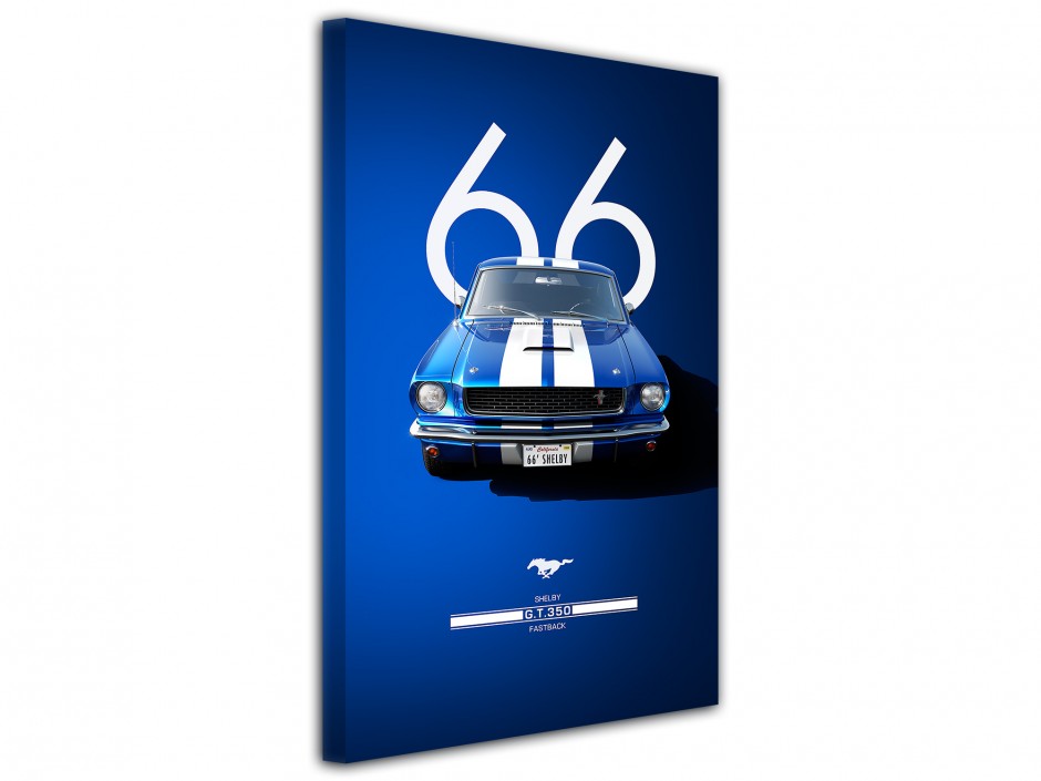 Tableau toile imprimée Mustang Shelby GT350 1966
