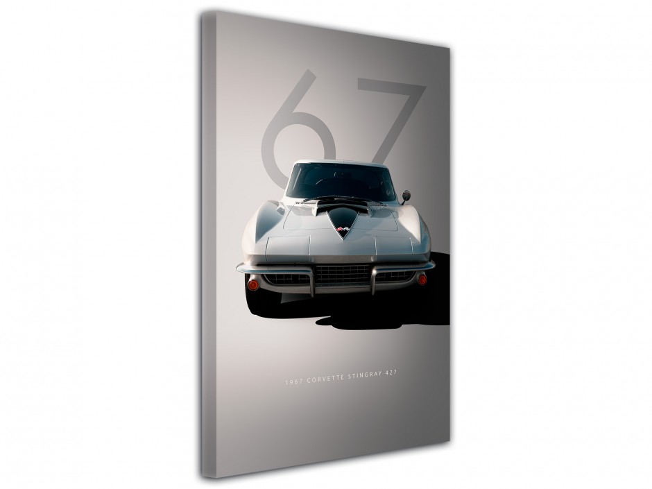 Tableau toile Corvette Stingray 427 1967