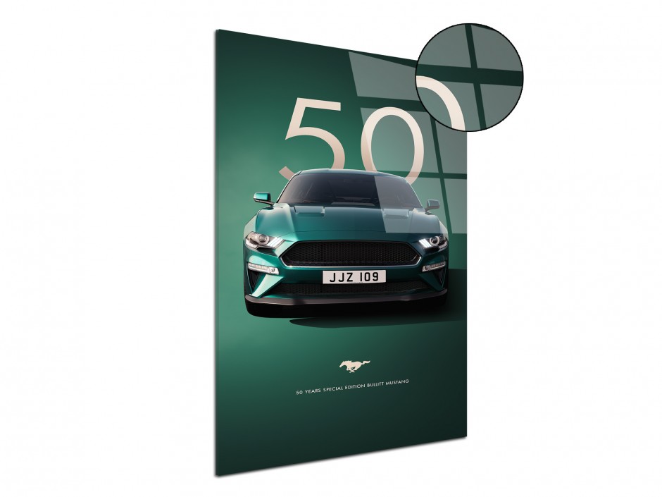 Tableau Plexiglas Mustang Bullitt 50th Edition