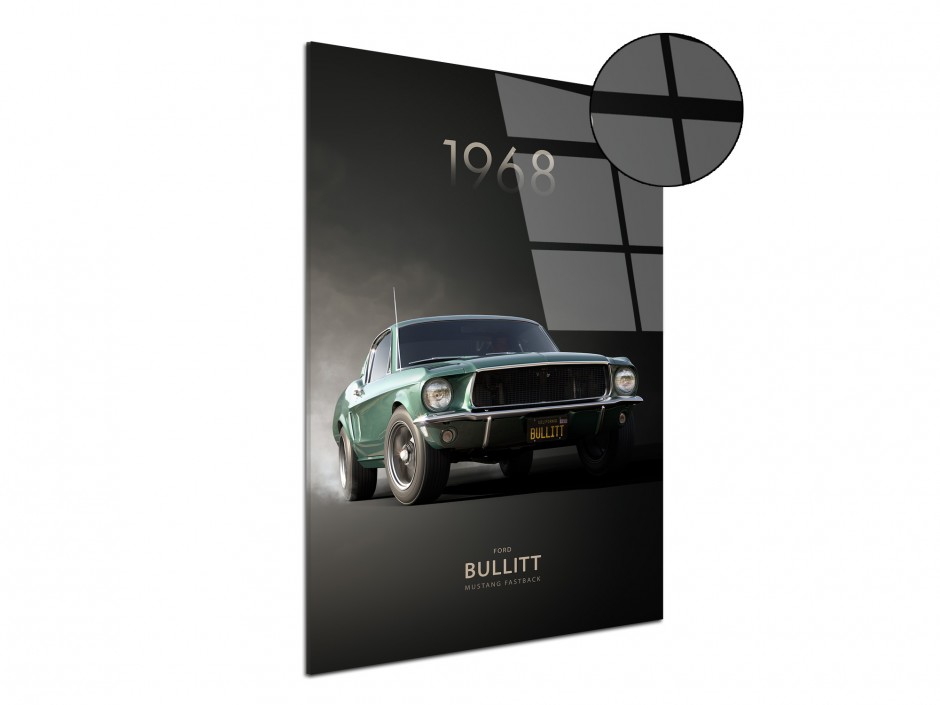 Tableau Plexiglas Mustang Bullitt Fastback