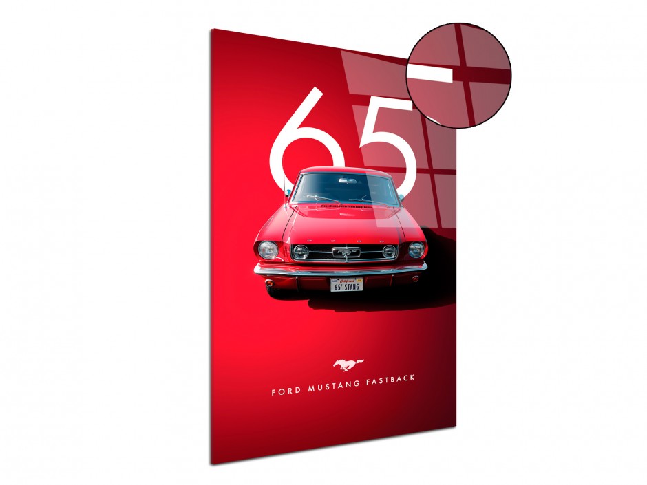 Tableau Plexiglas Ford Mustang Fastback 1965